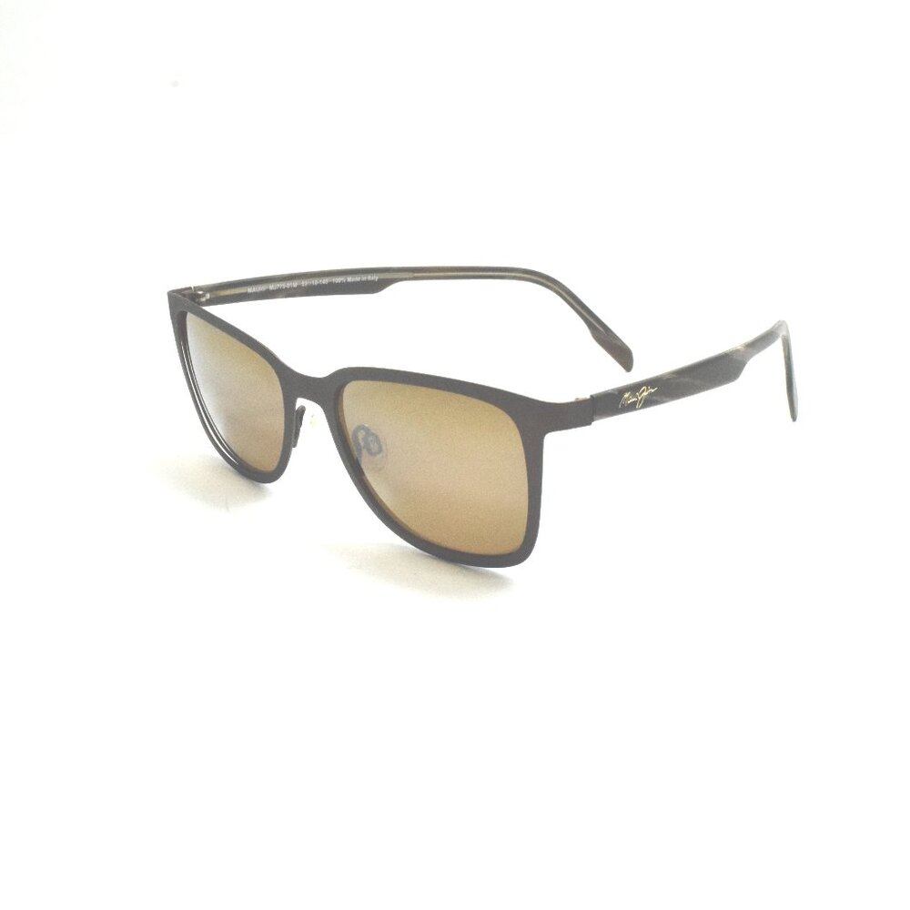 Maui Jim Sunglasses Naupaka MJ 775-01M Square Dark Gunmetal / HCL® Bronz…